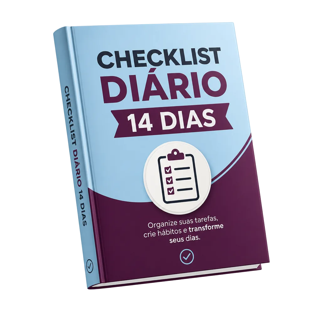 Mockup 3D — Checklist Diário de Consistência